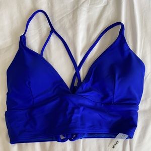 Shein blue bikini top